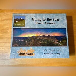 Glacier National Park Going to the Sun Road Aurora 500 Piece Puzzle